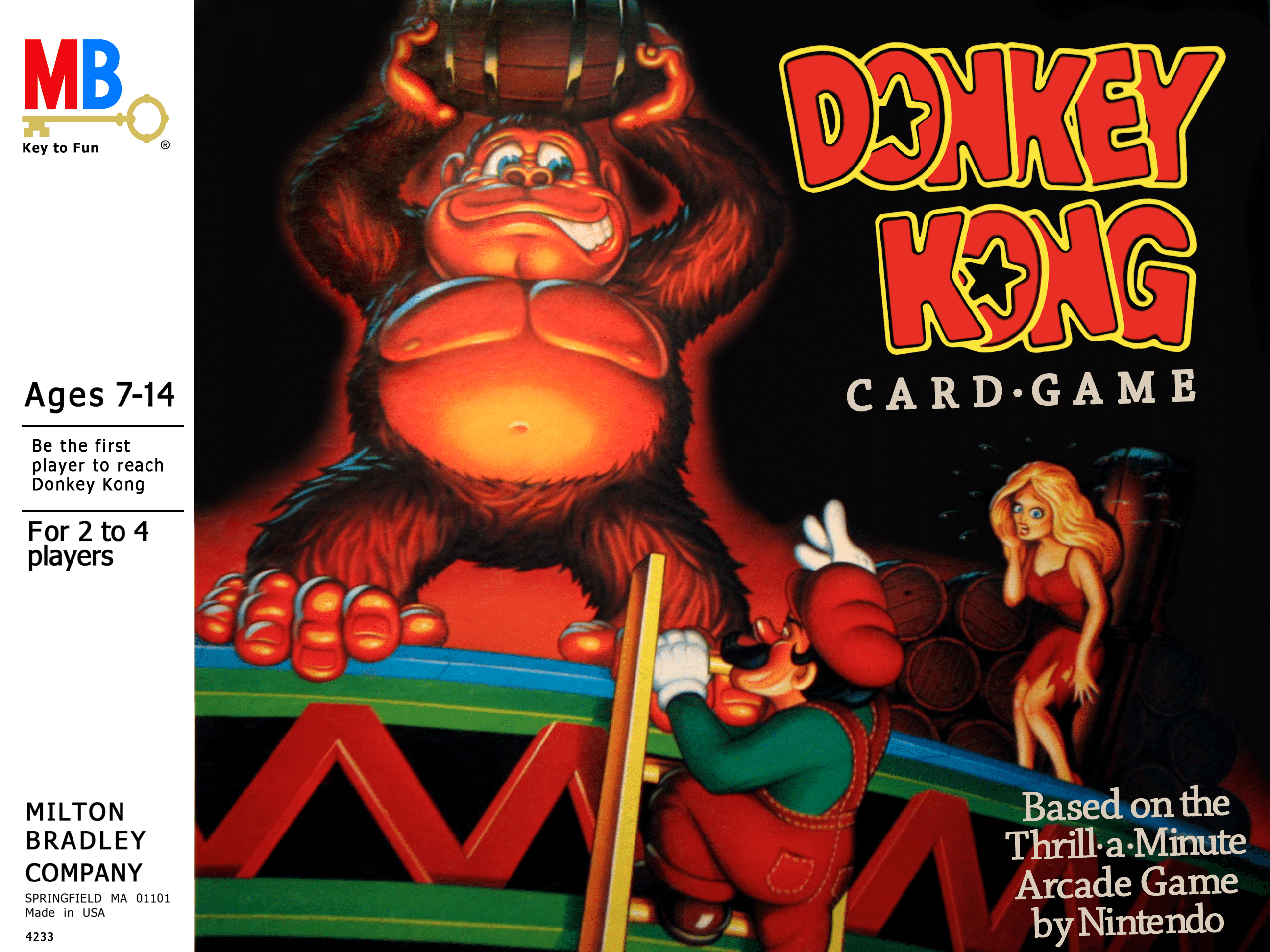 Donkey Kong Card Game box art