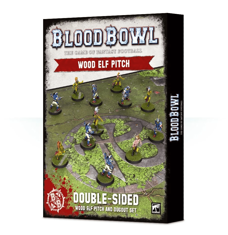Blood Bowl (2016 edition): Wood Elf Pitch & Dugout Set box art