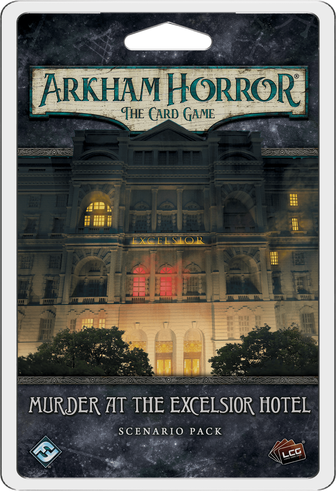 Arkham Horror: The Card Game – Murder at the Excelsior Hotel: Scenario Pack doboz