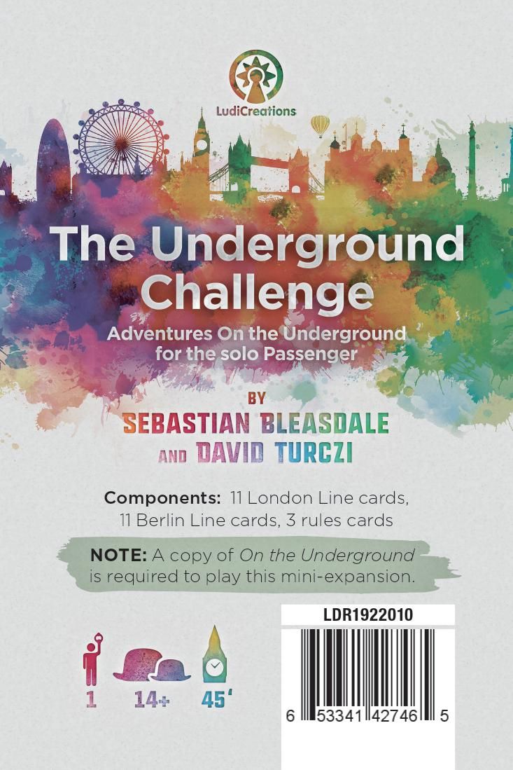 On the Underground: The Underground Challenge – London / Berlin box art