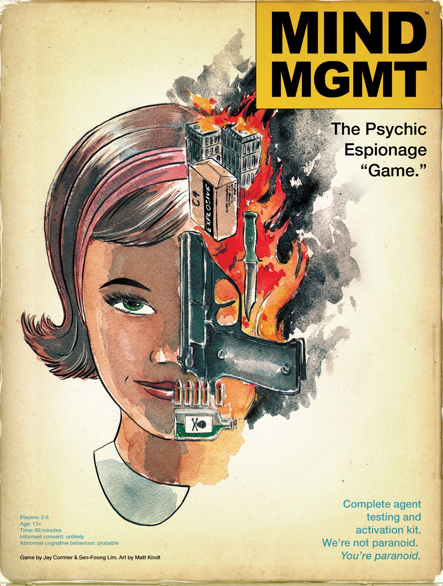 Coperta Mind MGMT: The Psychic Espionage “Game.”