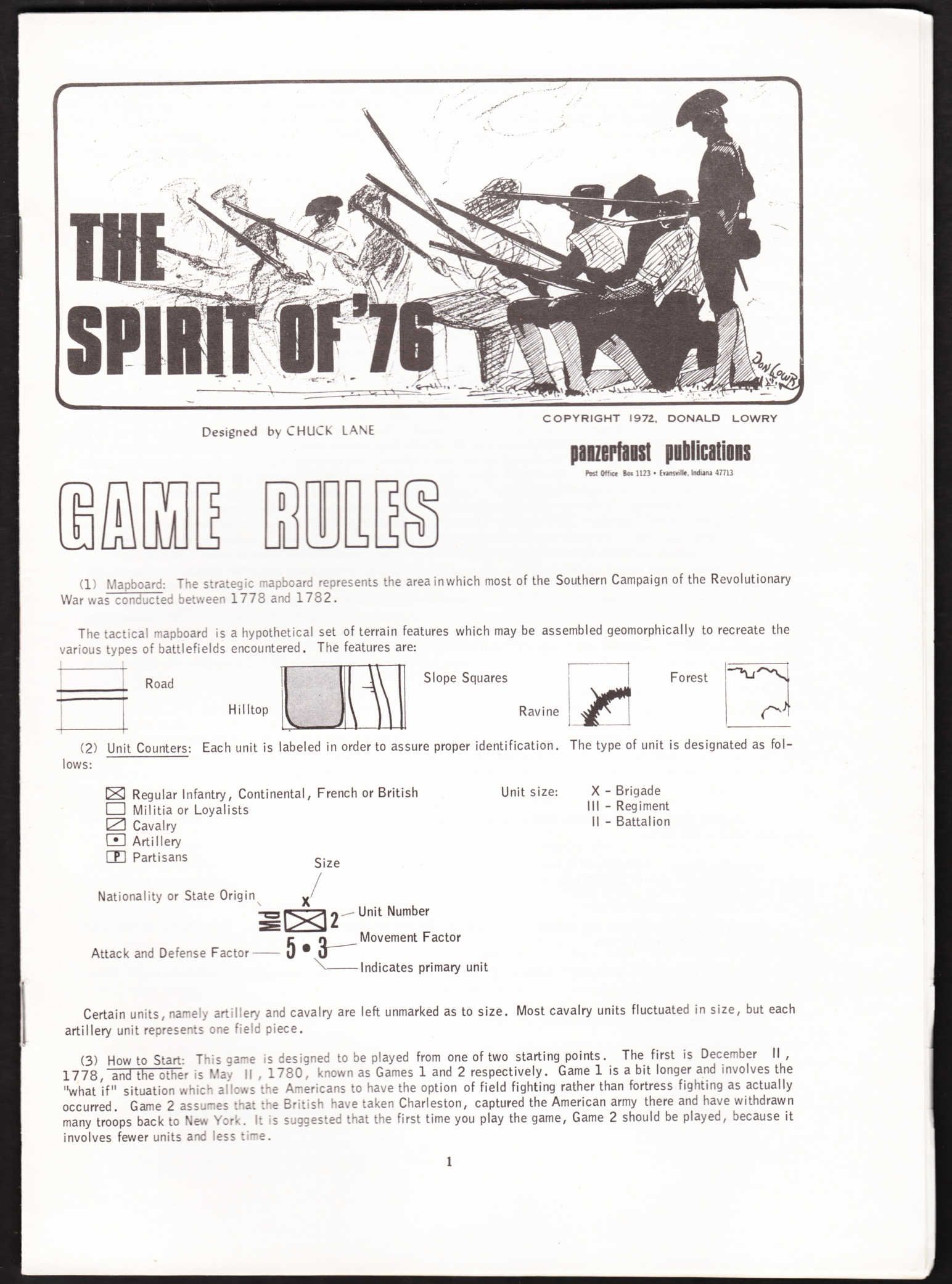 The Spirit of '76 doboz