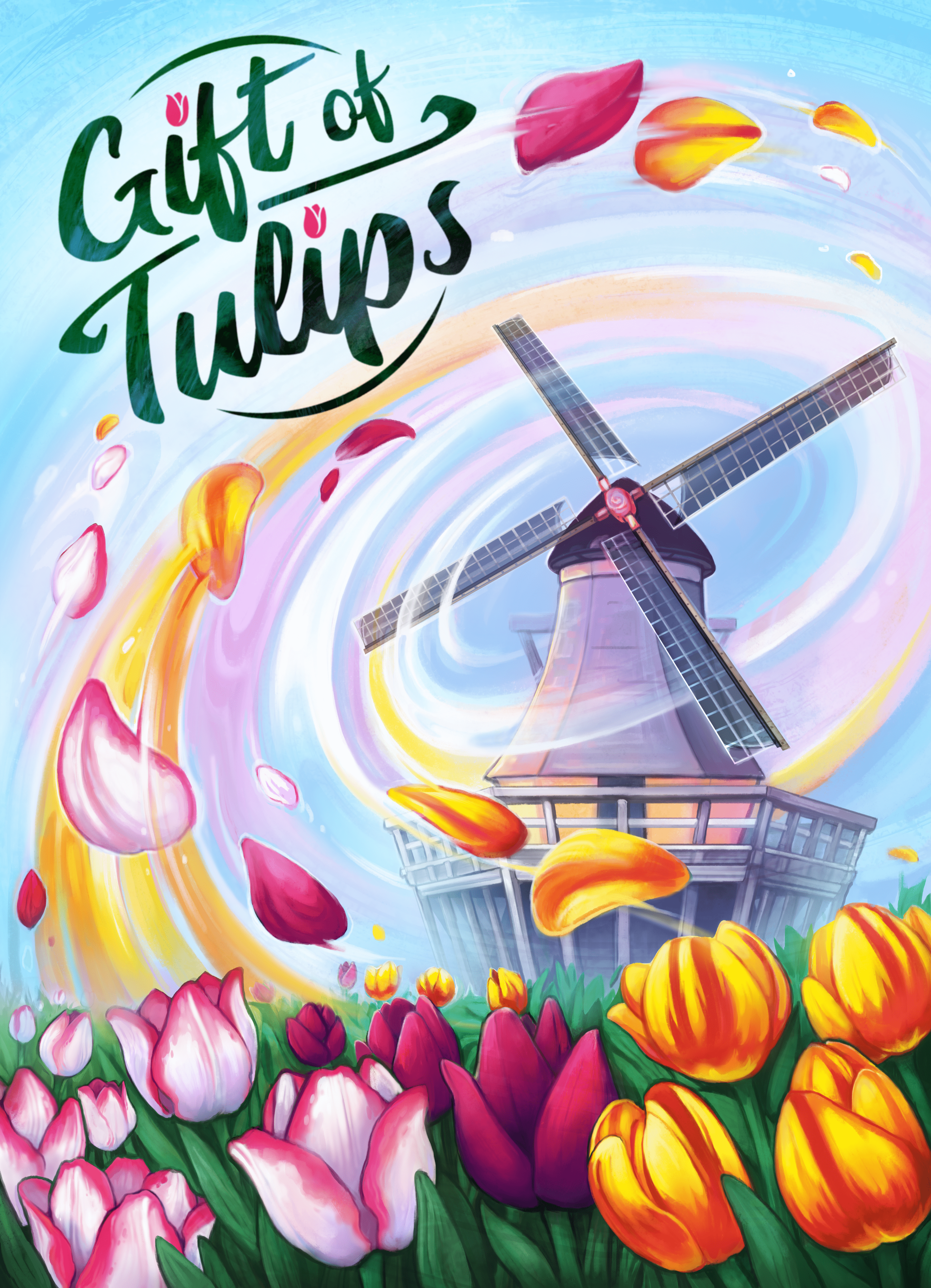 Coperta Gift of Tulips