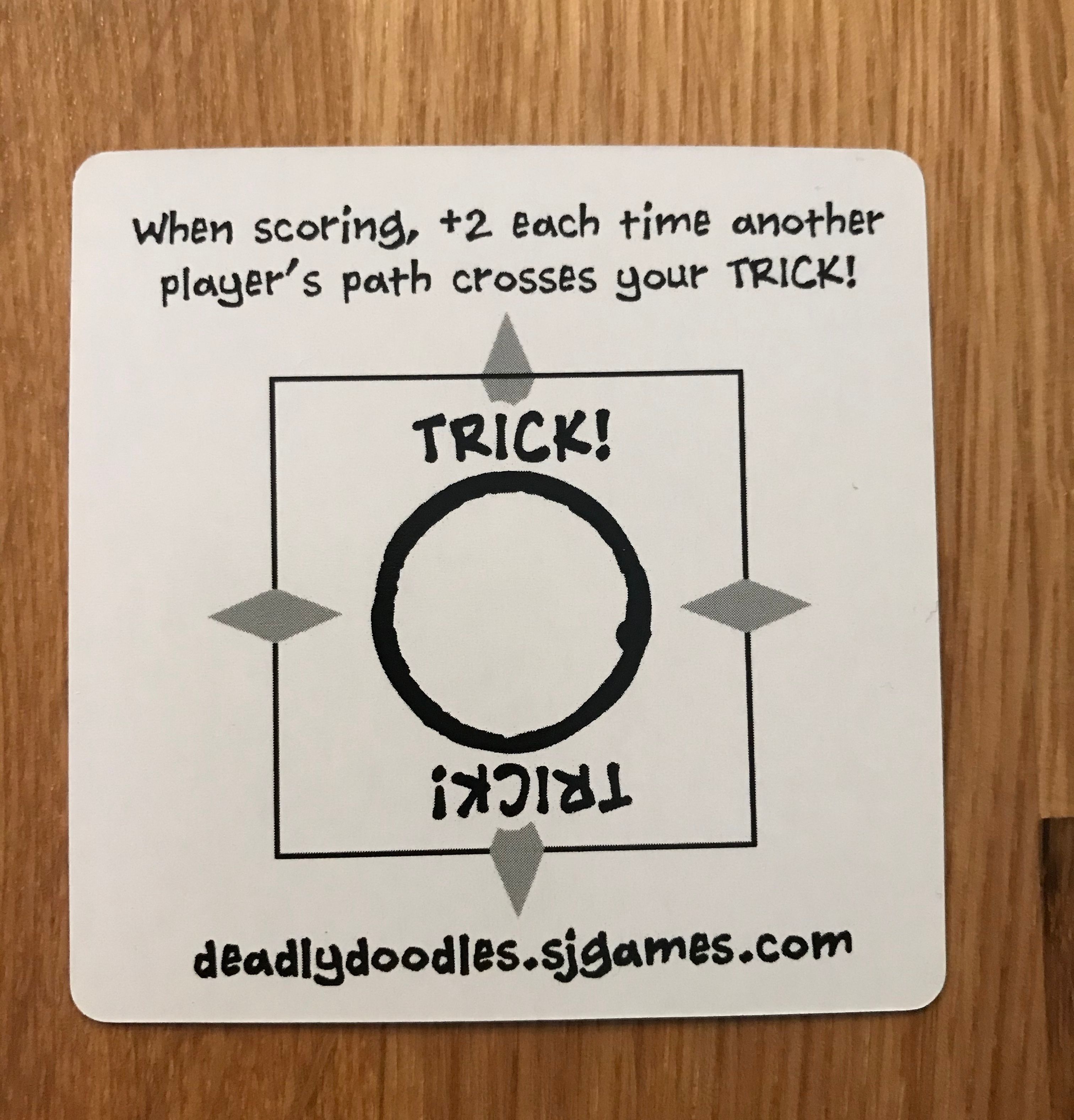 Coperta Deadly Doodles: Trick Promo Card