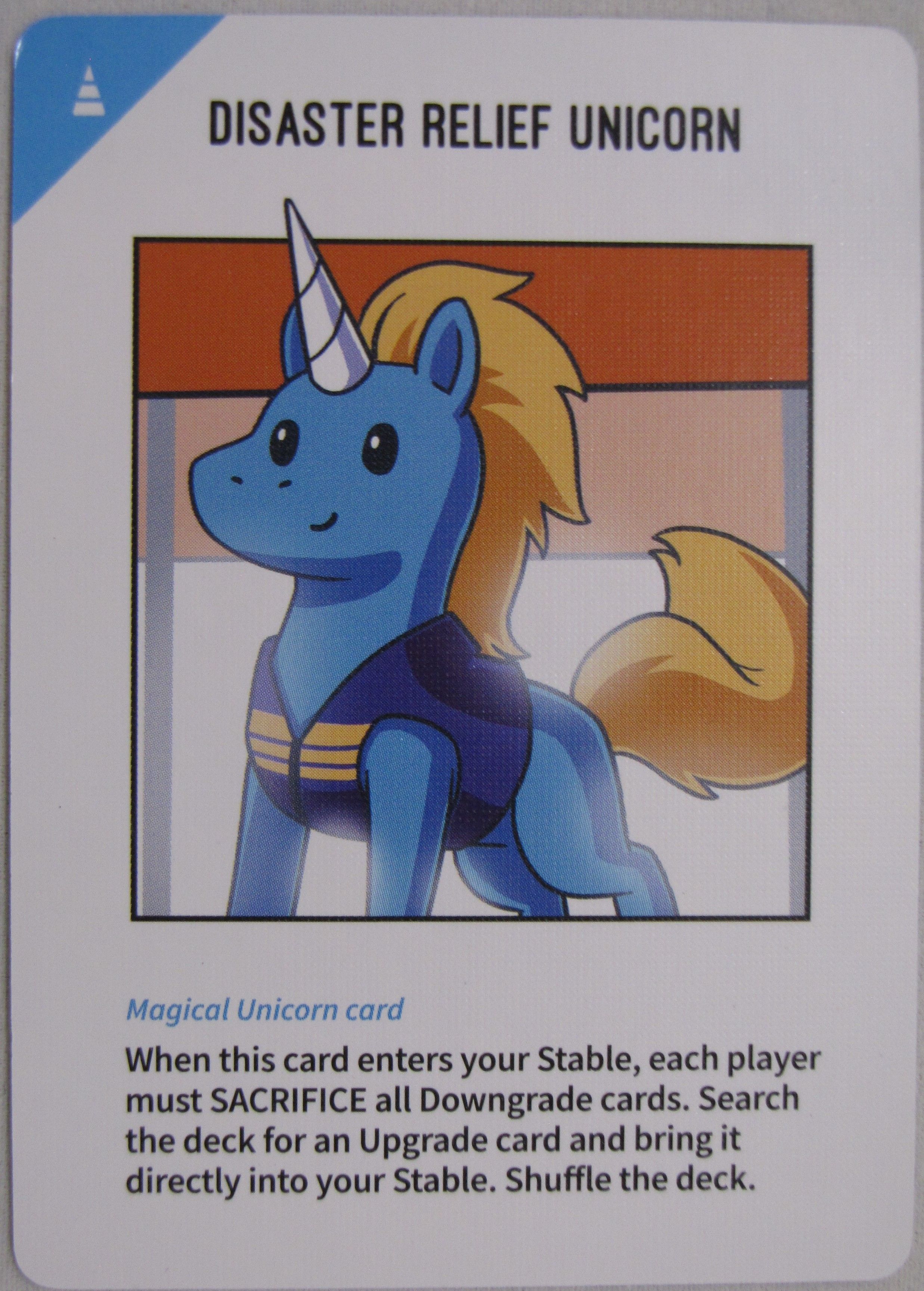 Unstable Unicorns: Disaster Relief Unicorn Promo Card box art