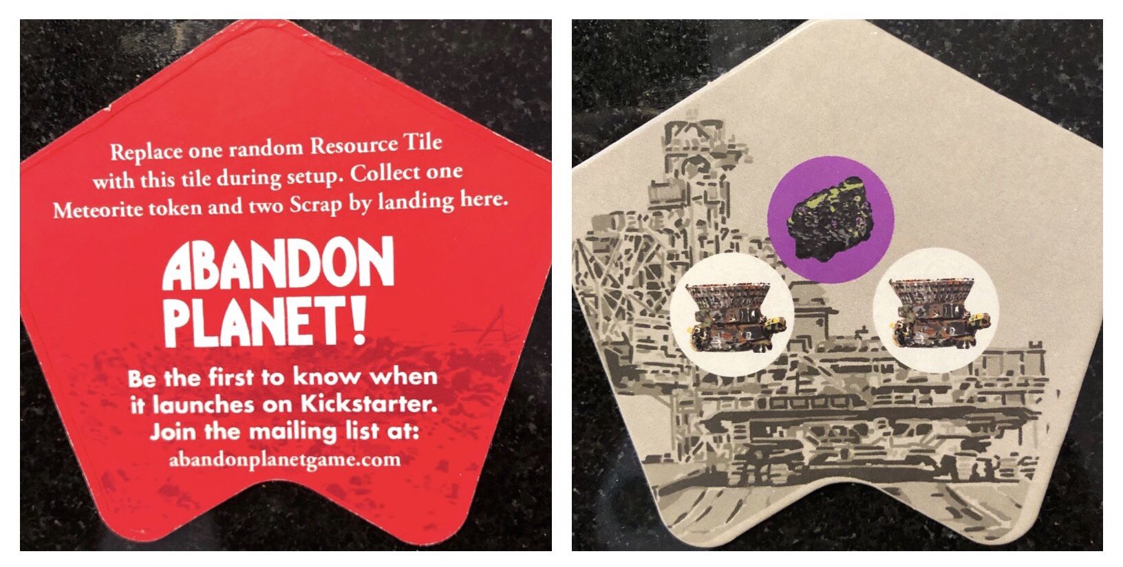 Coperta Abandon Planet: Pre-Kickstarter Promo Tile