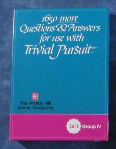 1650 more Questions & Answers for use with Trivial Pursuit: Set I, Group IV box art