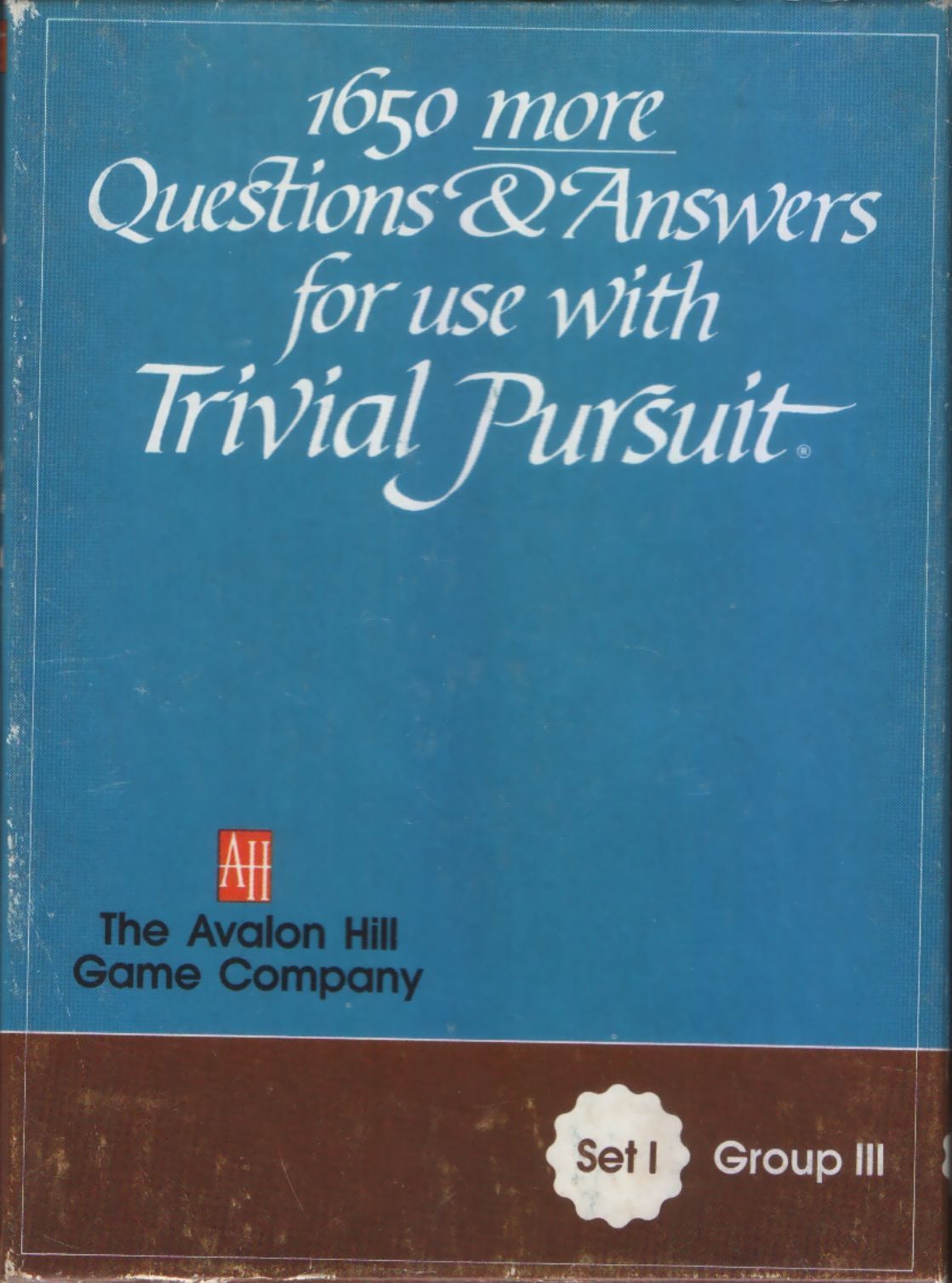 Coperta 1650 more Questions & Answers for use with Trivial Pursuit: Set I, Group III