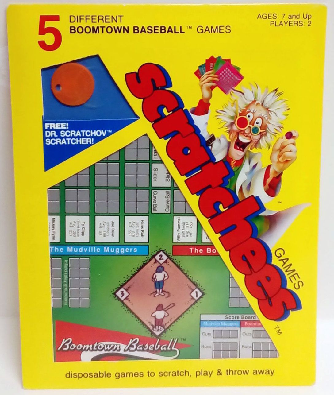Scratchees: Boomtown Baseball box art
