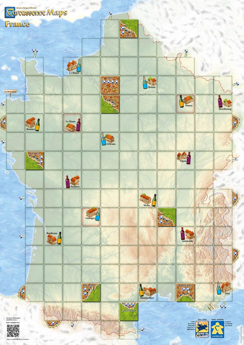 Carcassonne Maps: France box art
