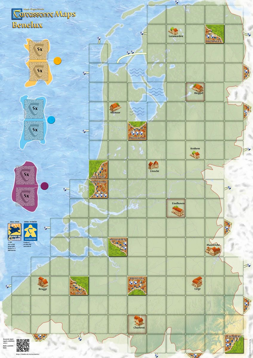 Carcassonne Maps: Benelux doboz