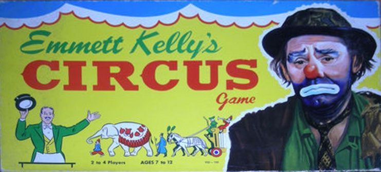 Emmett Kelly's Circus Game doboz