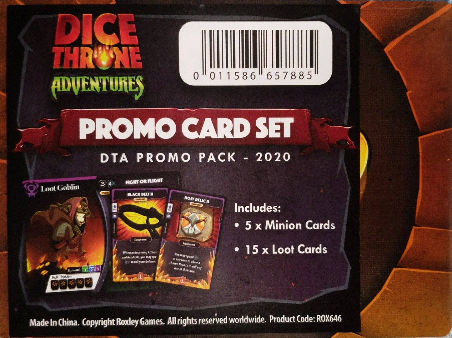 Dice Throne: Adventures – Promo Card Set: DTA Promo Pack 2020 box art