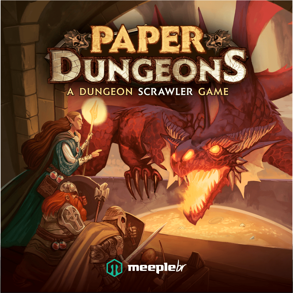 Coperta Paper Dungeons: A Dungeon Scrawler Game