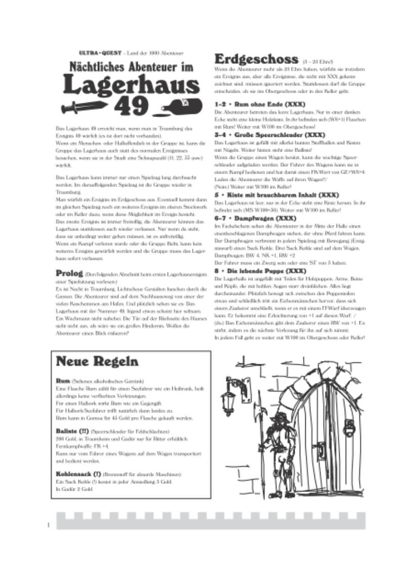 UltraQuest: Gold, Ruhm! und Ehre! – Lagerhaus 49 doboz