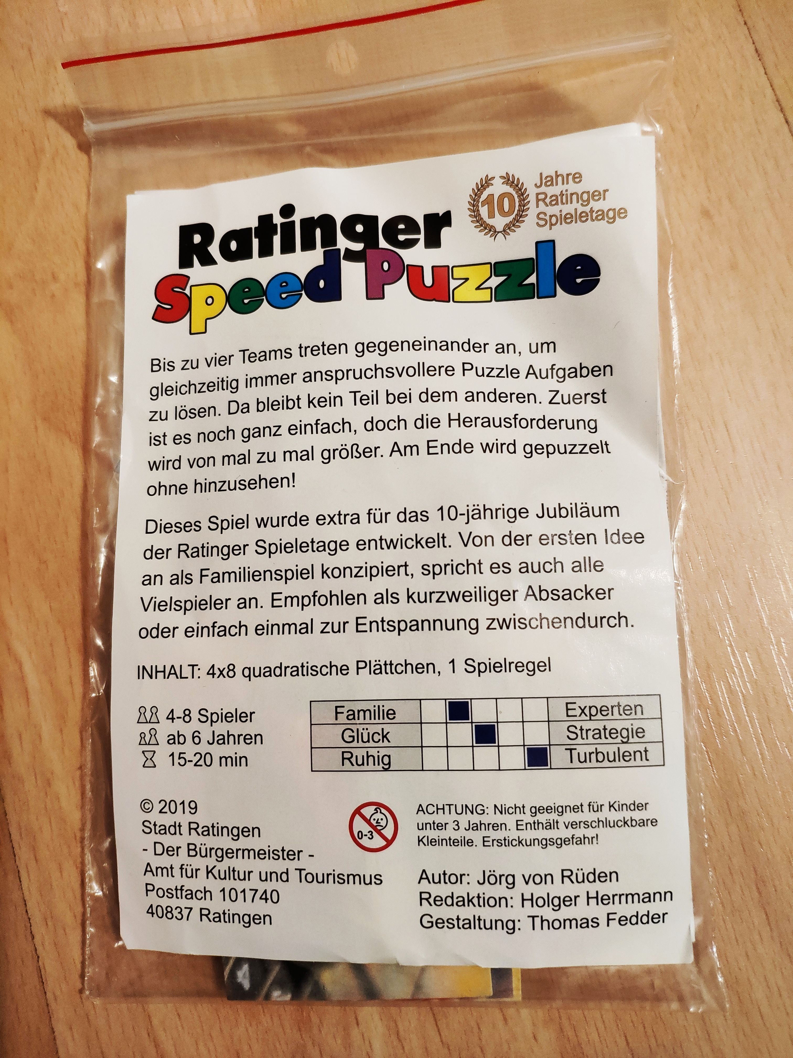 Coperta Ratinger Speed Puzzle