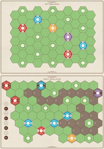 Age of Steam Deluxe Expansion: New England/Pittsburgh & Switzerland Maps box art