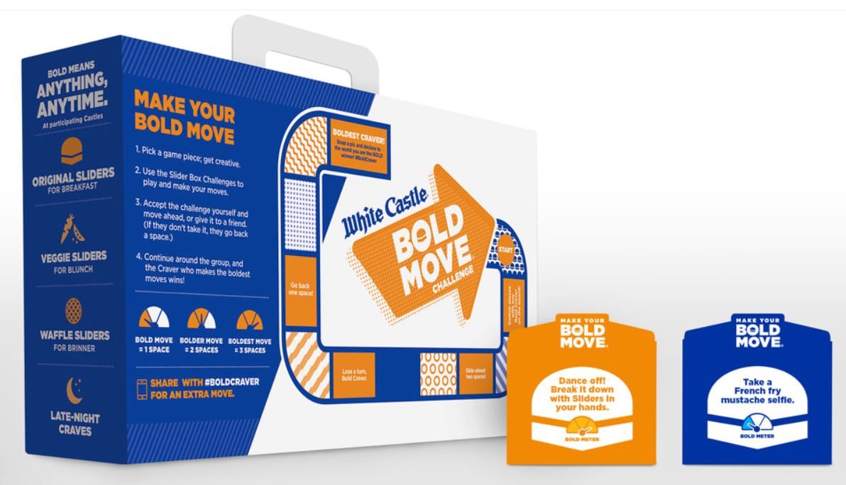 White Castle Bold Move Challenge doboz