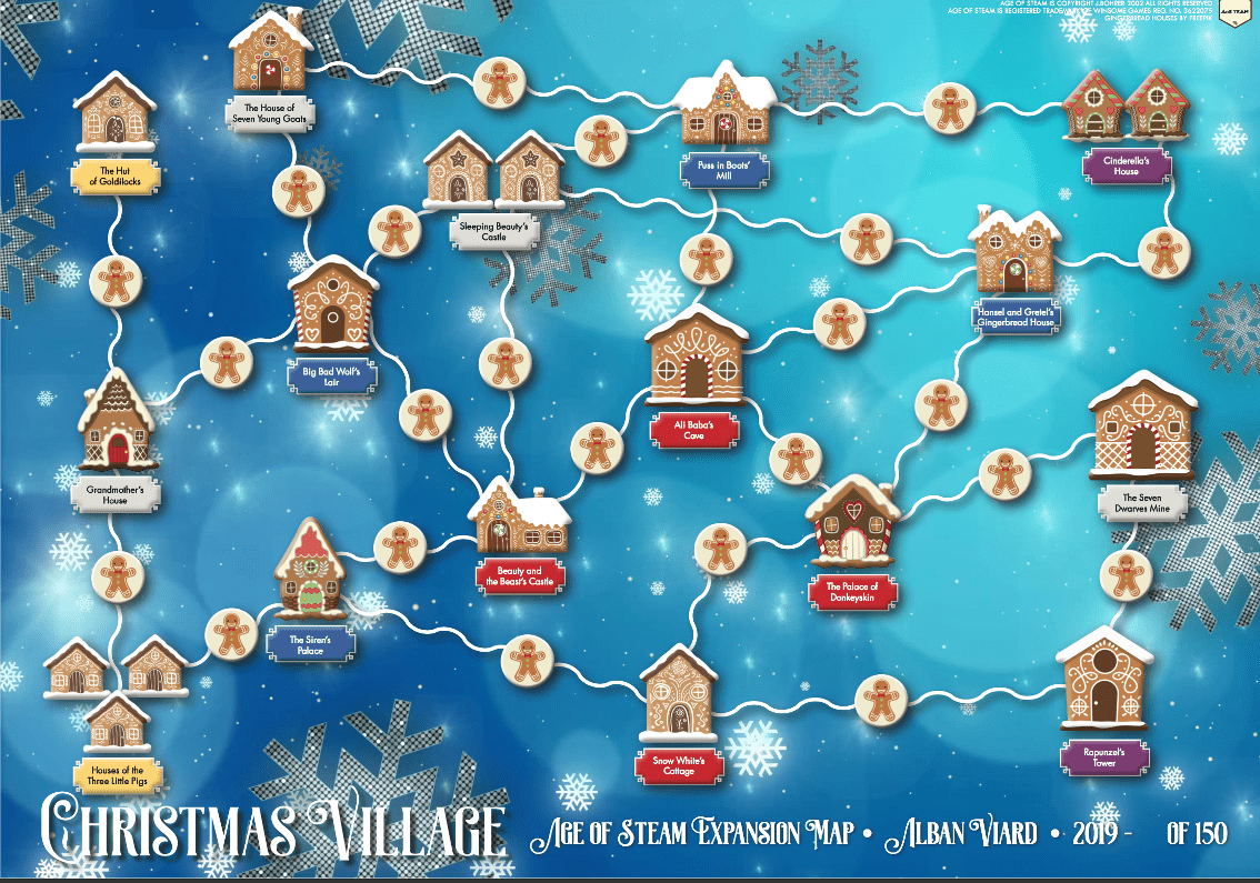 Coperta Age of Steam Expansion: Christmas Village / Mexico