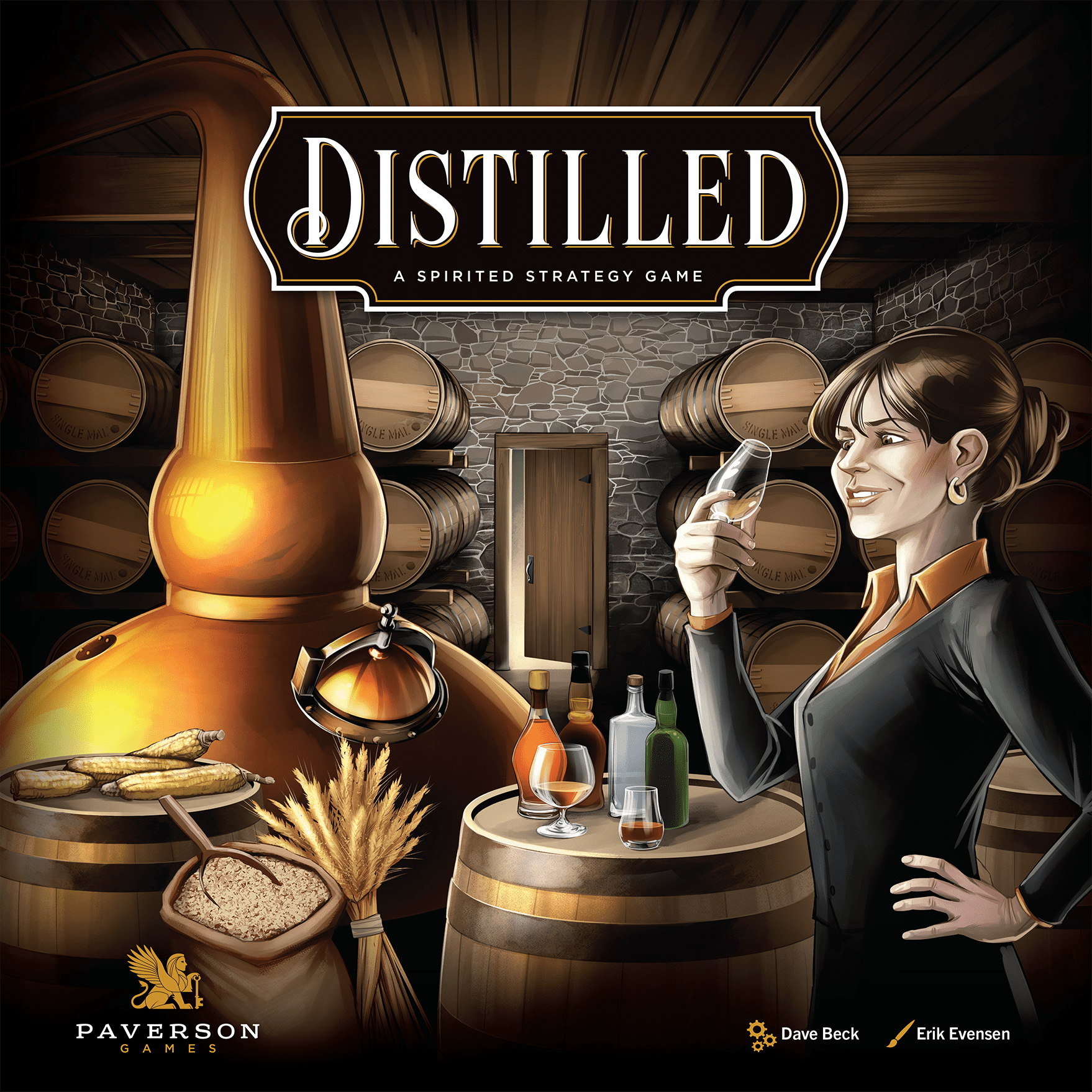 Distilled box art