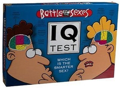 Battle of the Sexes Card Game: IQ Test box art
