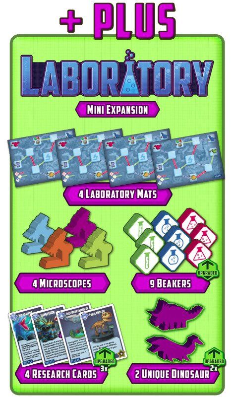 Coperta Tiny Epic Dinosaurs: Laboratory Mini Expansion