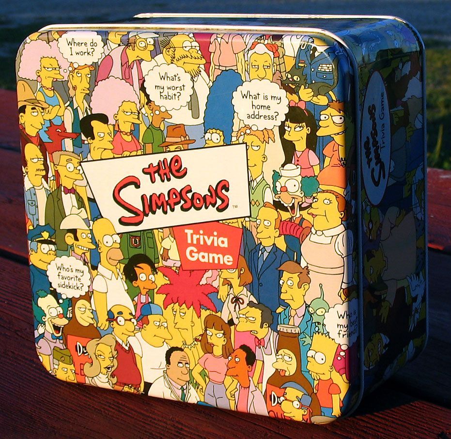 The Simpsons Trivia Game box art