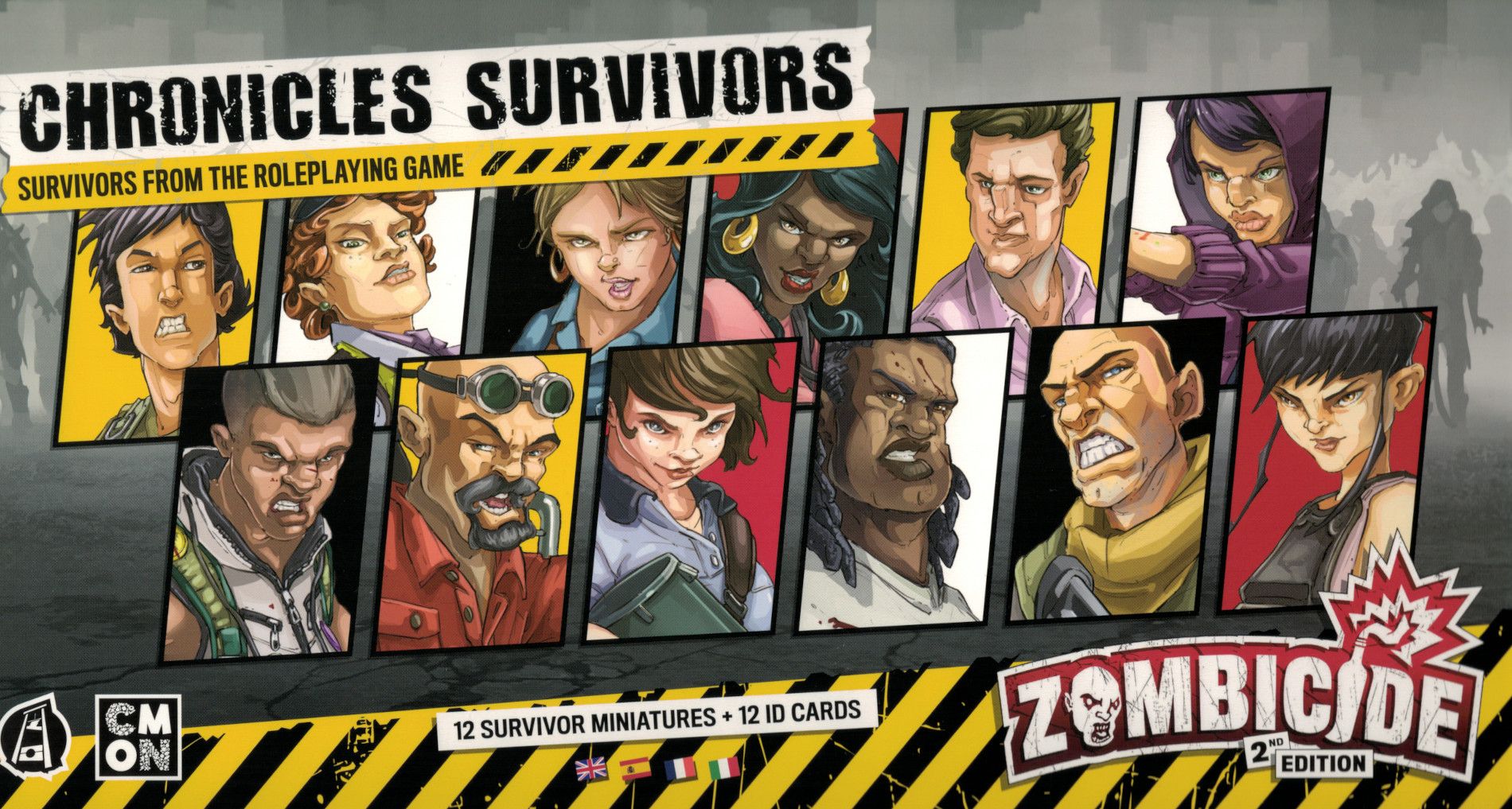Zombicide (2nd Edition): Chronicles Survivor Set box art