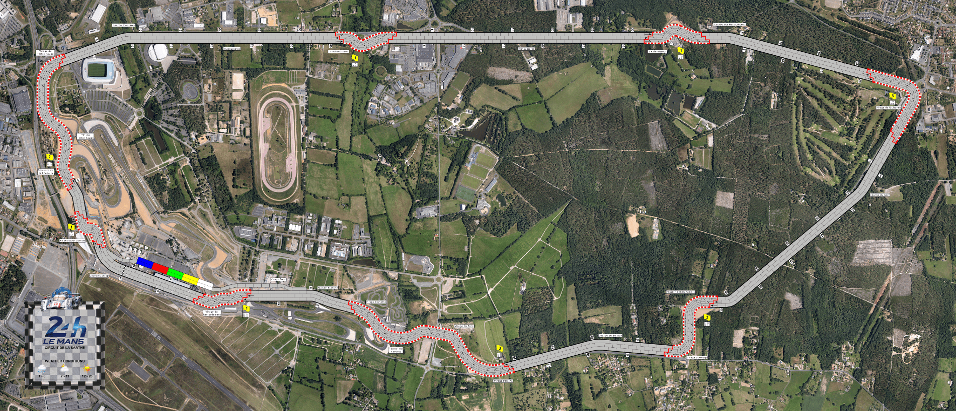 Coperta Circuit de la Sarthe LeMans (fan expansion for Formula D(e))