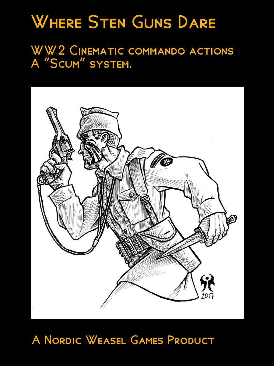 Where Sten Guns Dare: WW2 Cinematic Commando Actions box art