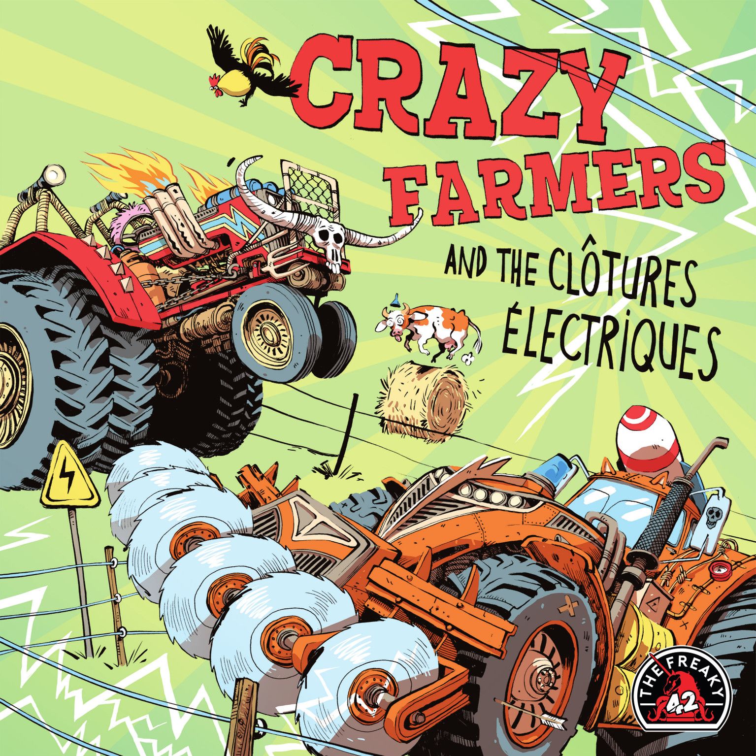 Coperta Crazy Farmers and the Clôtures Électriques