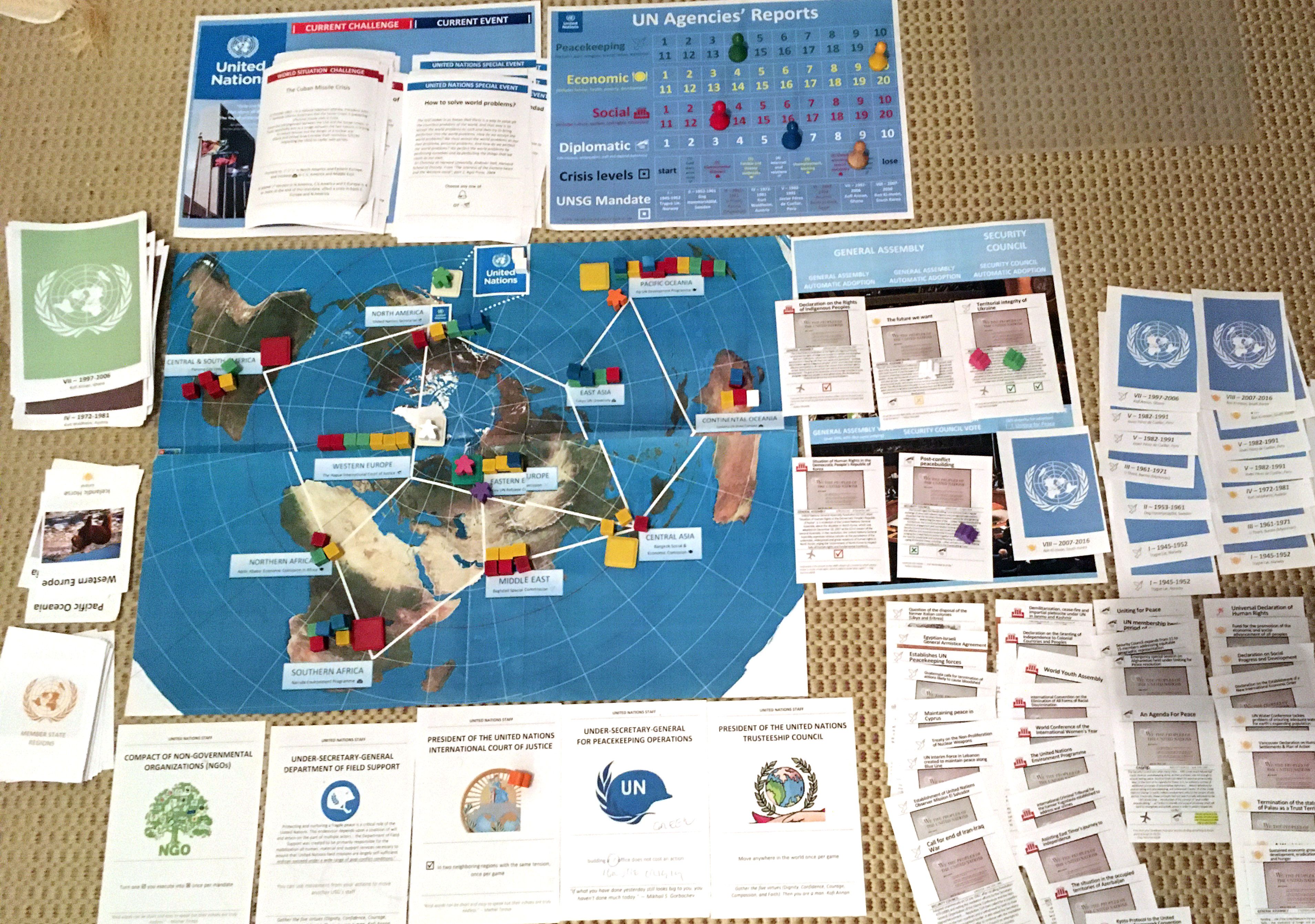 United Nations: a oneness-world-family game box art