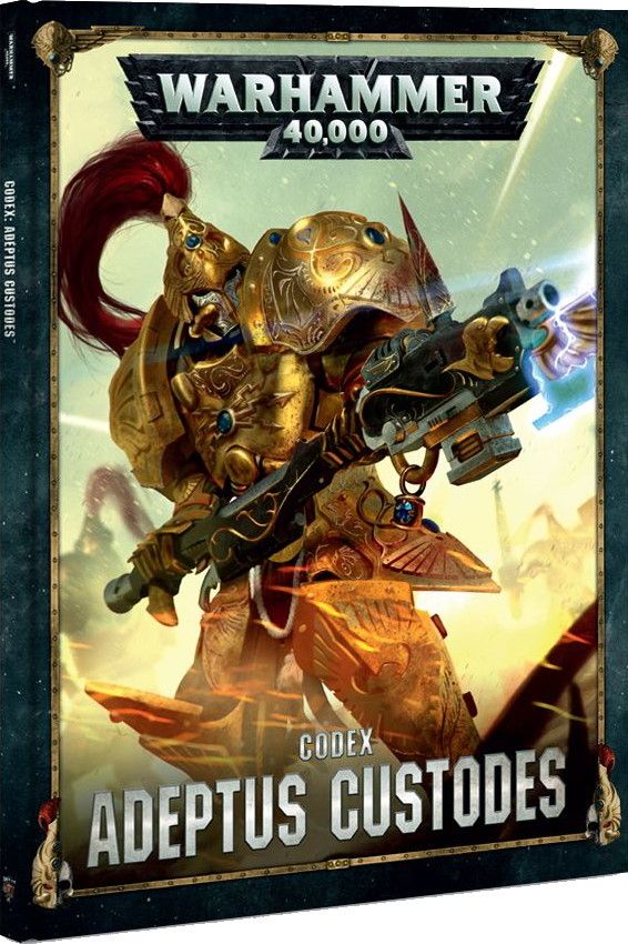 Warhammer 40,000 (Eighth Edition): Codex – Adeptus Custodes box art