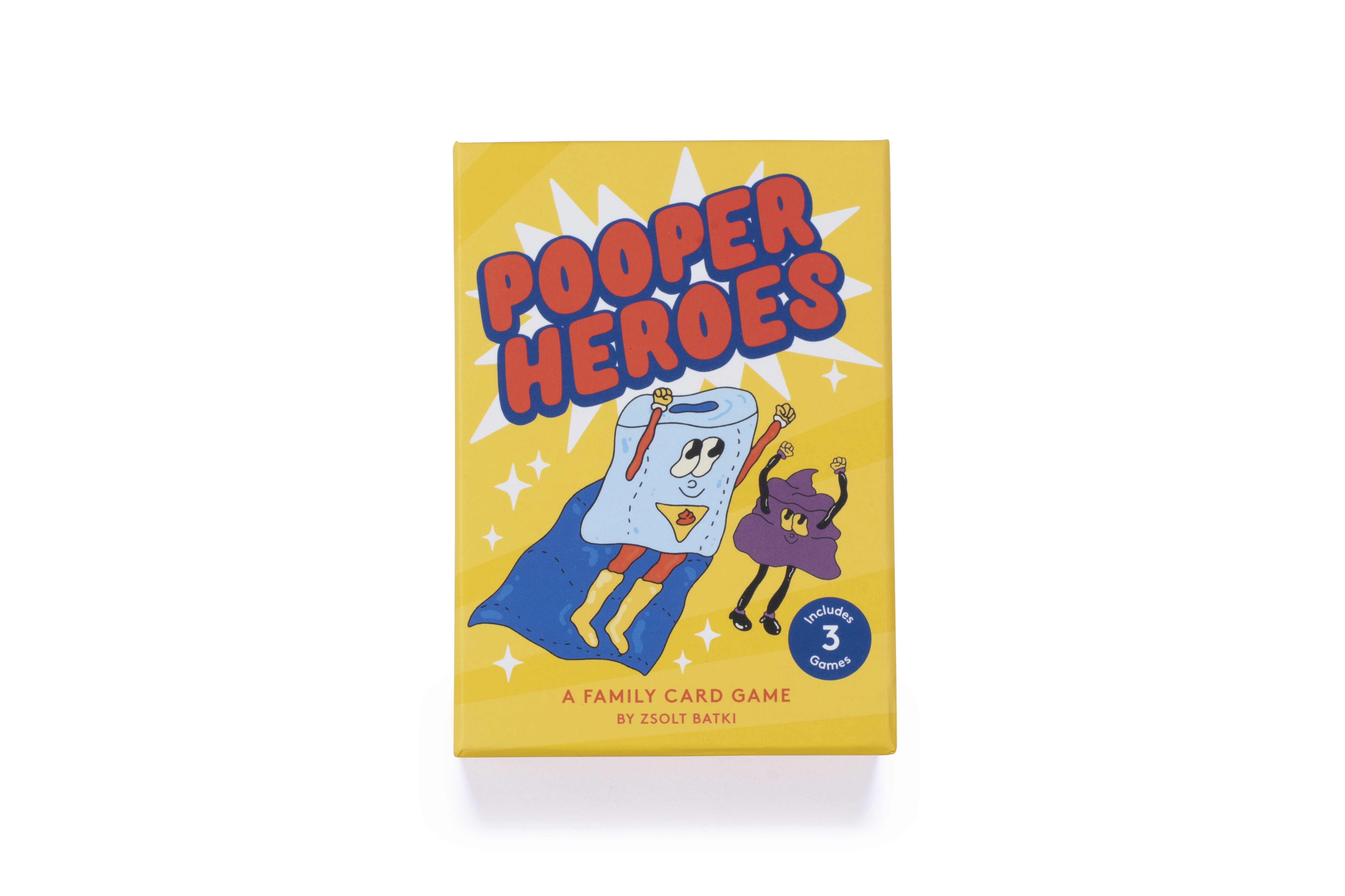 The Pooper Heroes Card Game box art