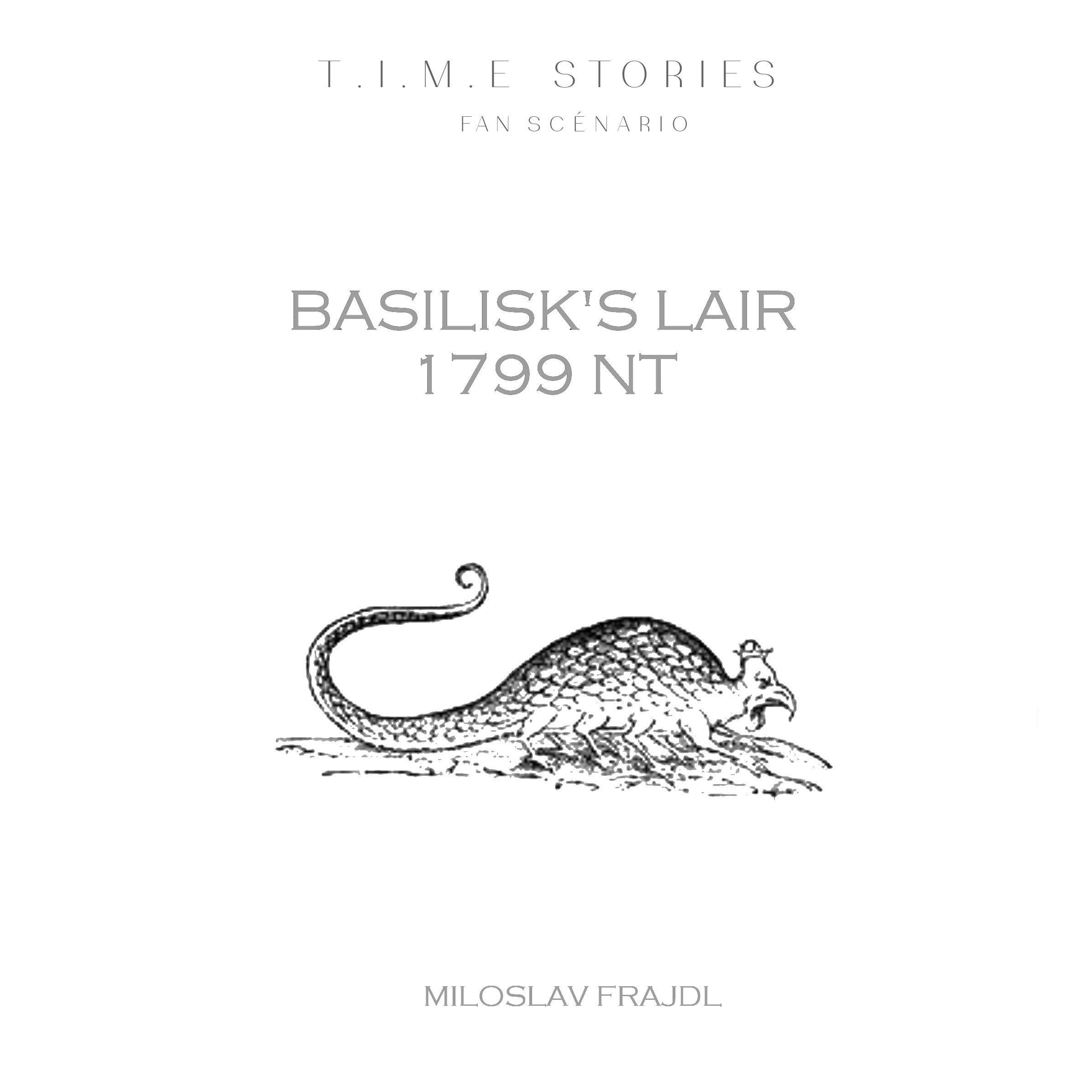 Basilisks Lair (fan expansion for T.I.M.E Stories) doboz