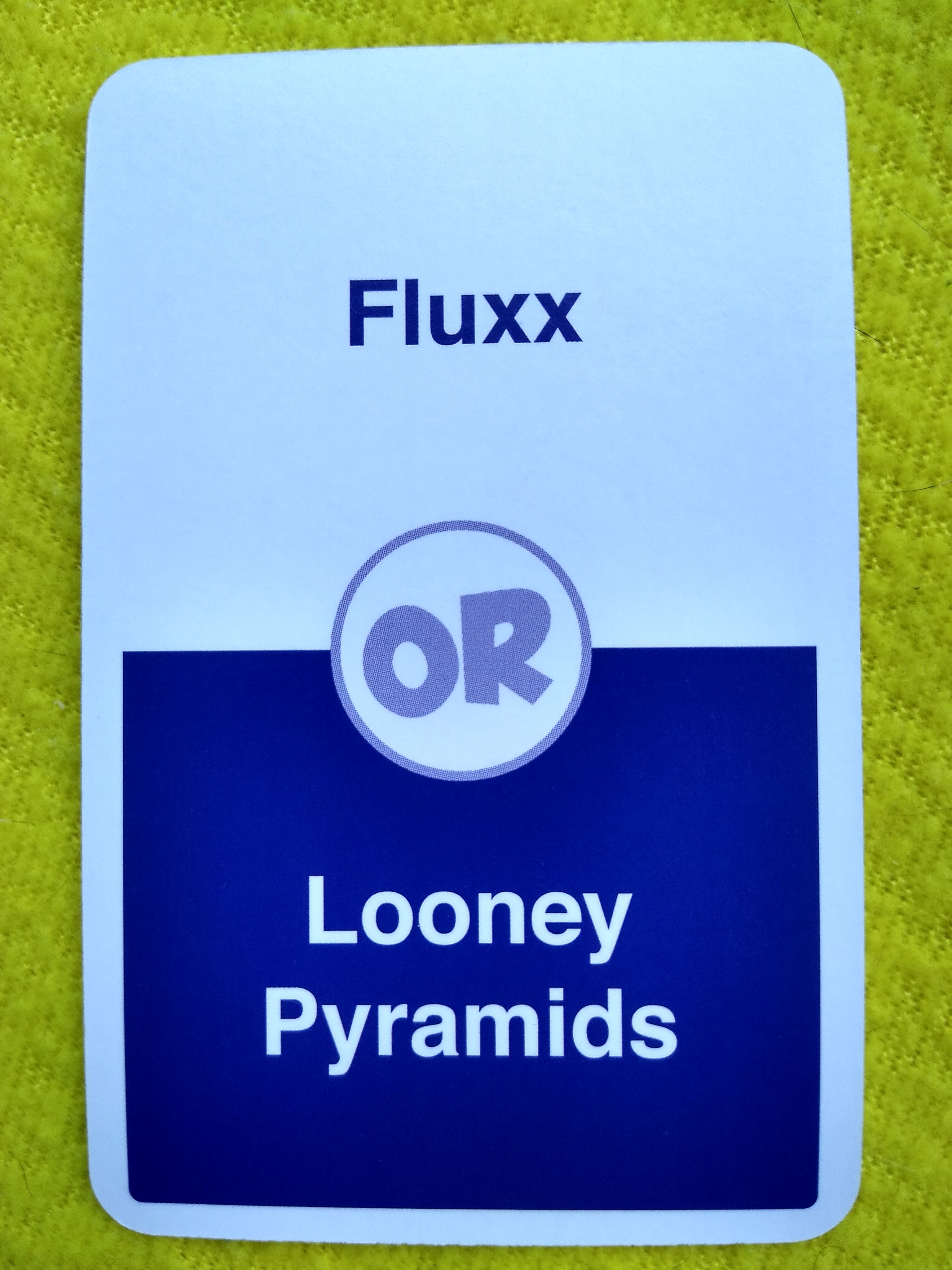 Choose One!: Fluxx or Looney Pyramids box art
