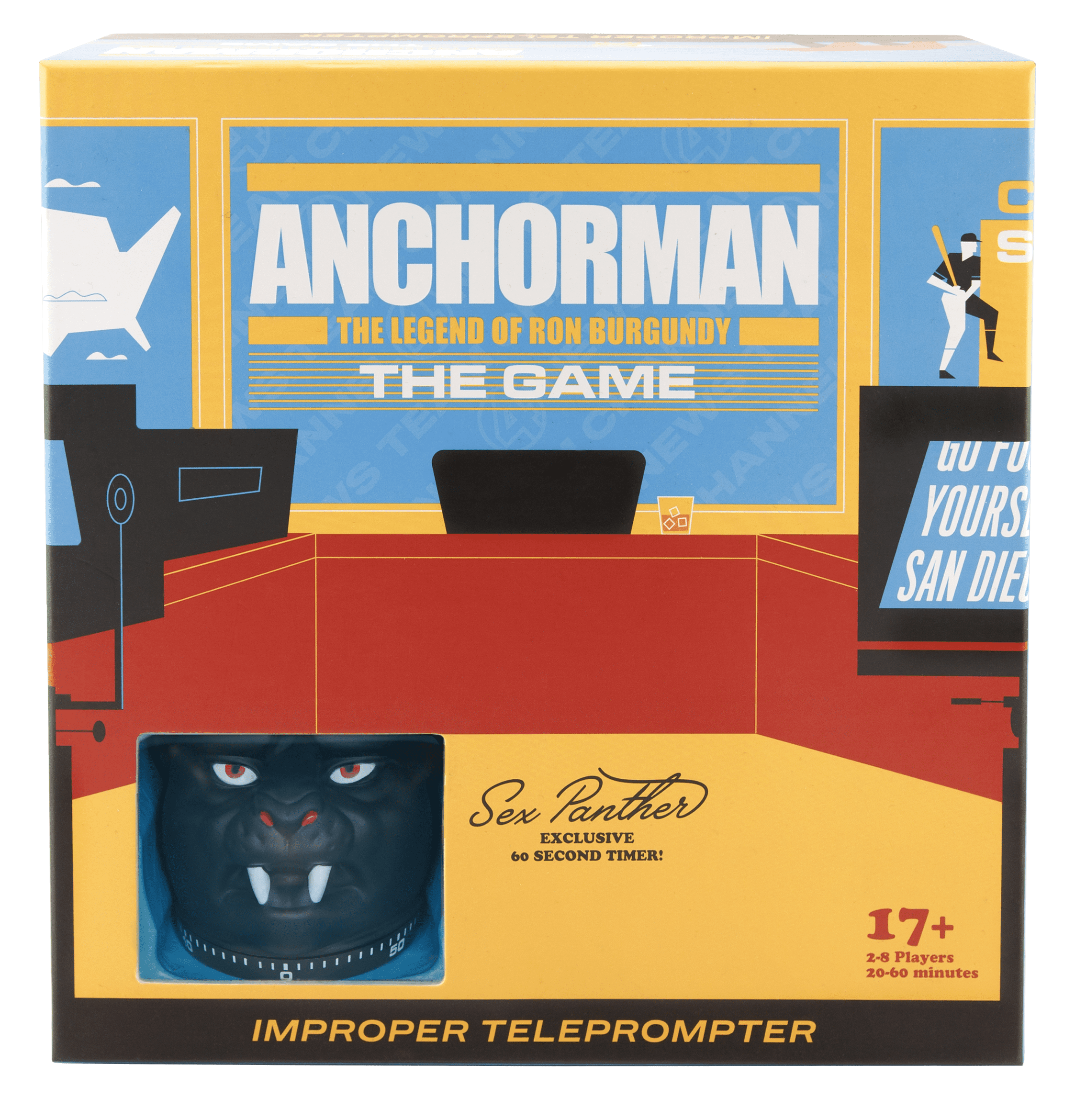 Anchorman: The Game – Improper Teleprompter box art