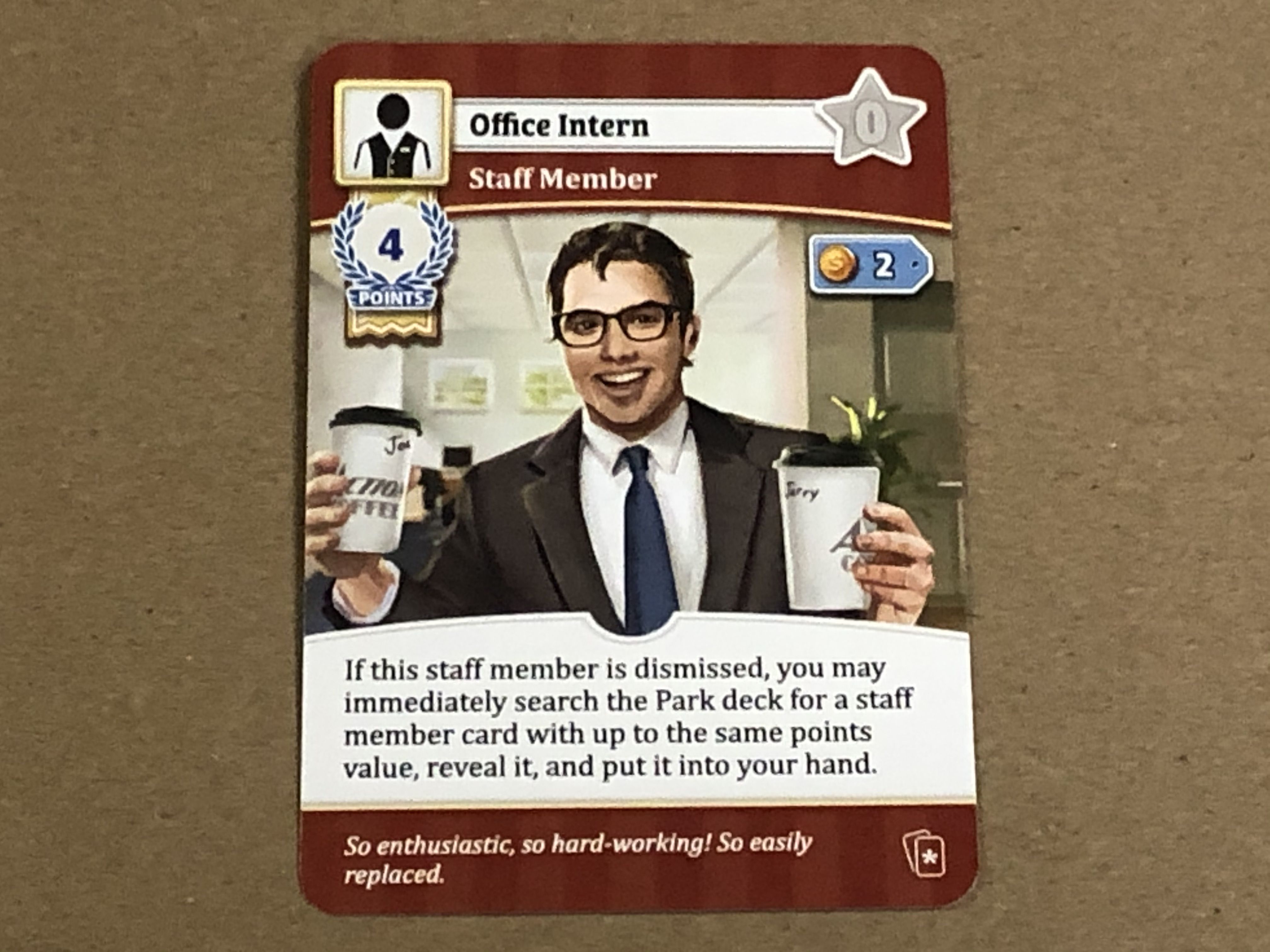 Unfair: Office Intern Promo Card box art