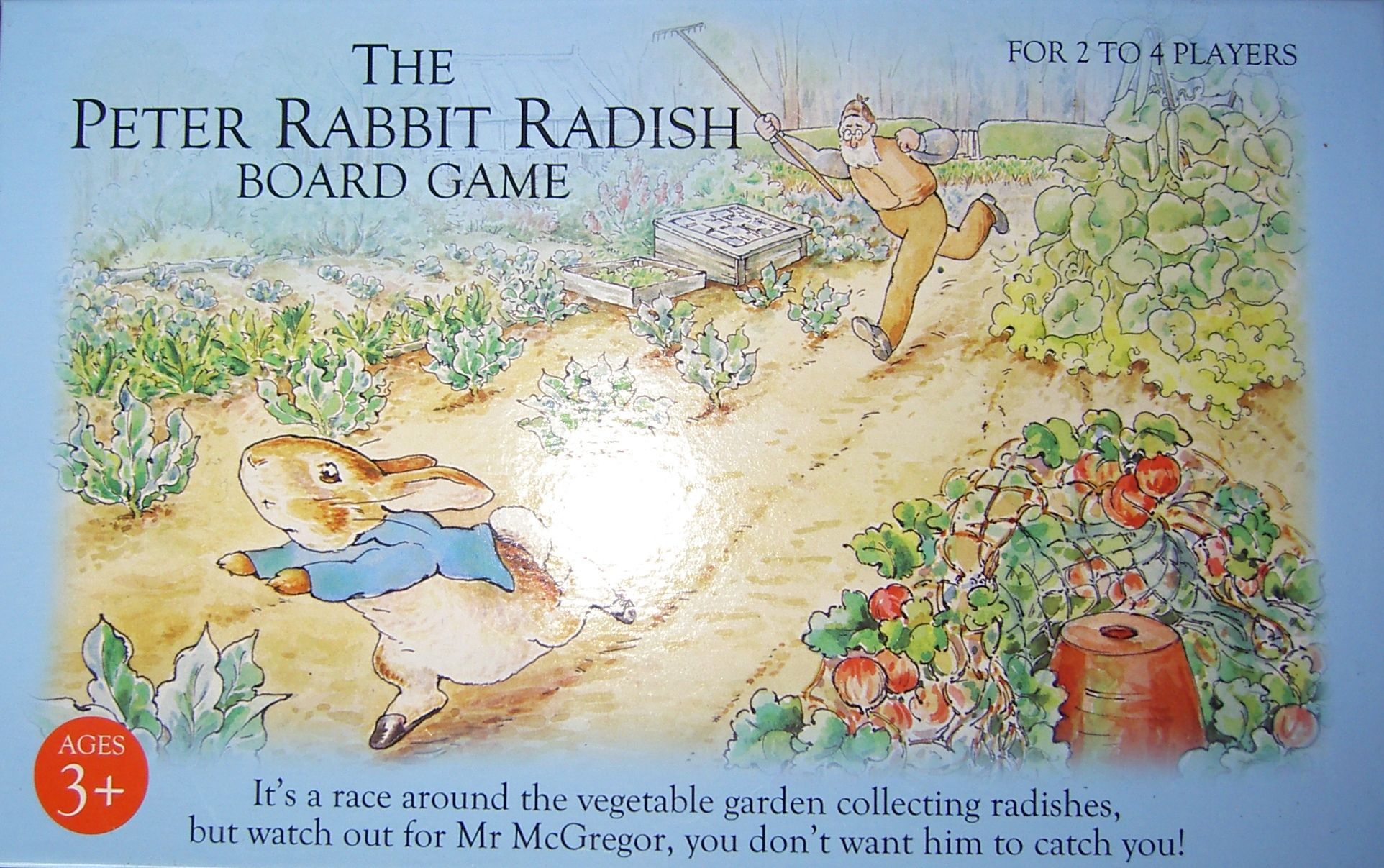 The Peter Rabbit Radish Board Game box art