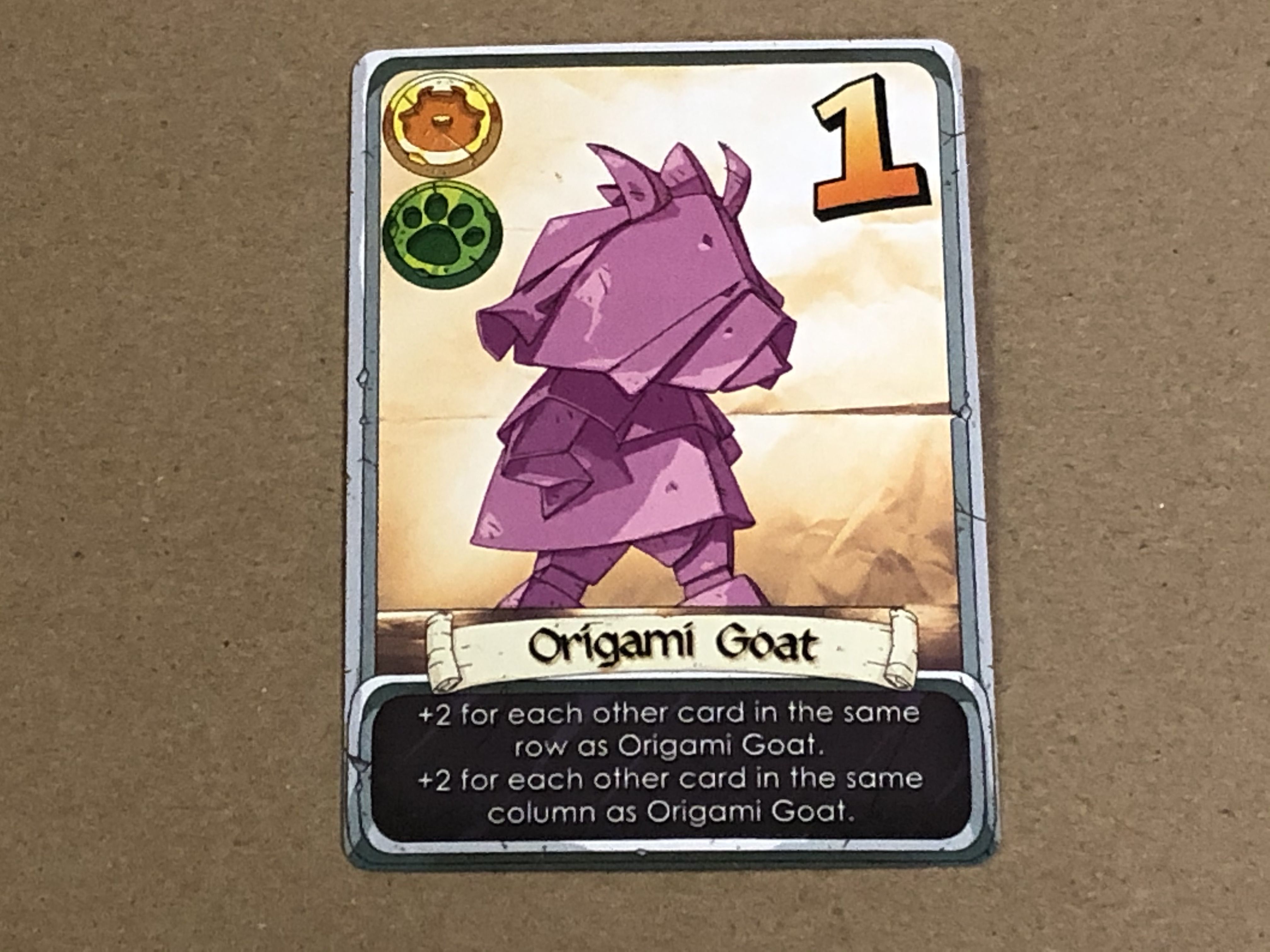 Battlegoats: Origami Goat Promo Card box art