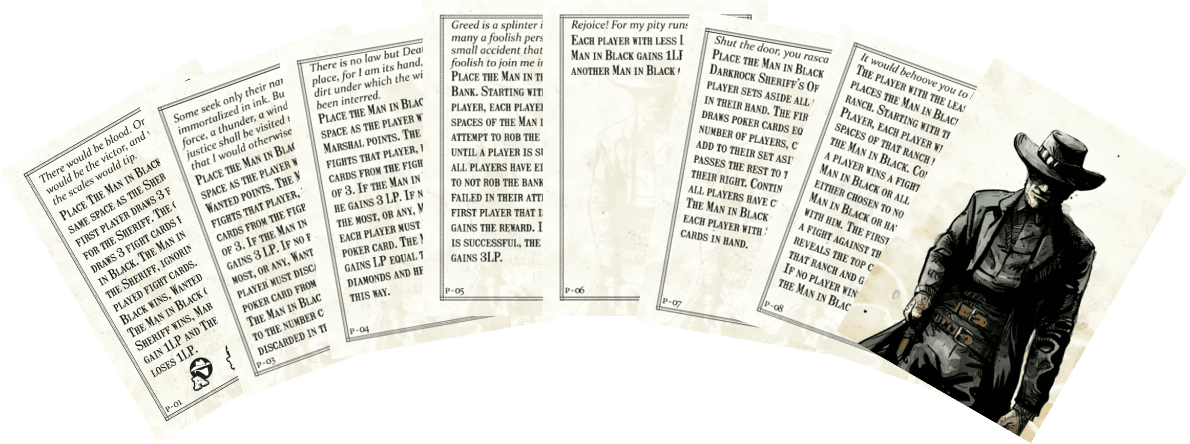 Western Legends: The Man In Black – Multiplayer Variant Promo Cards doboz