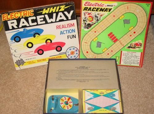 Jim Prentice Electric Whiz Raceway Game doboz