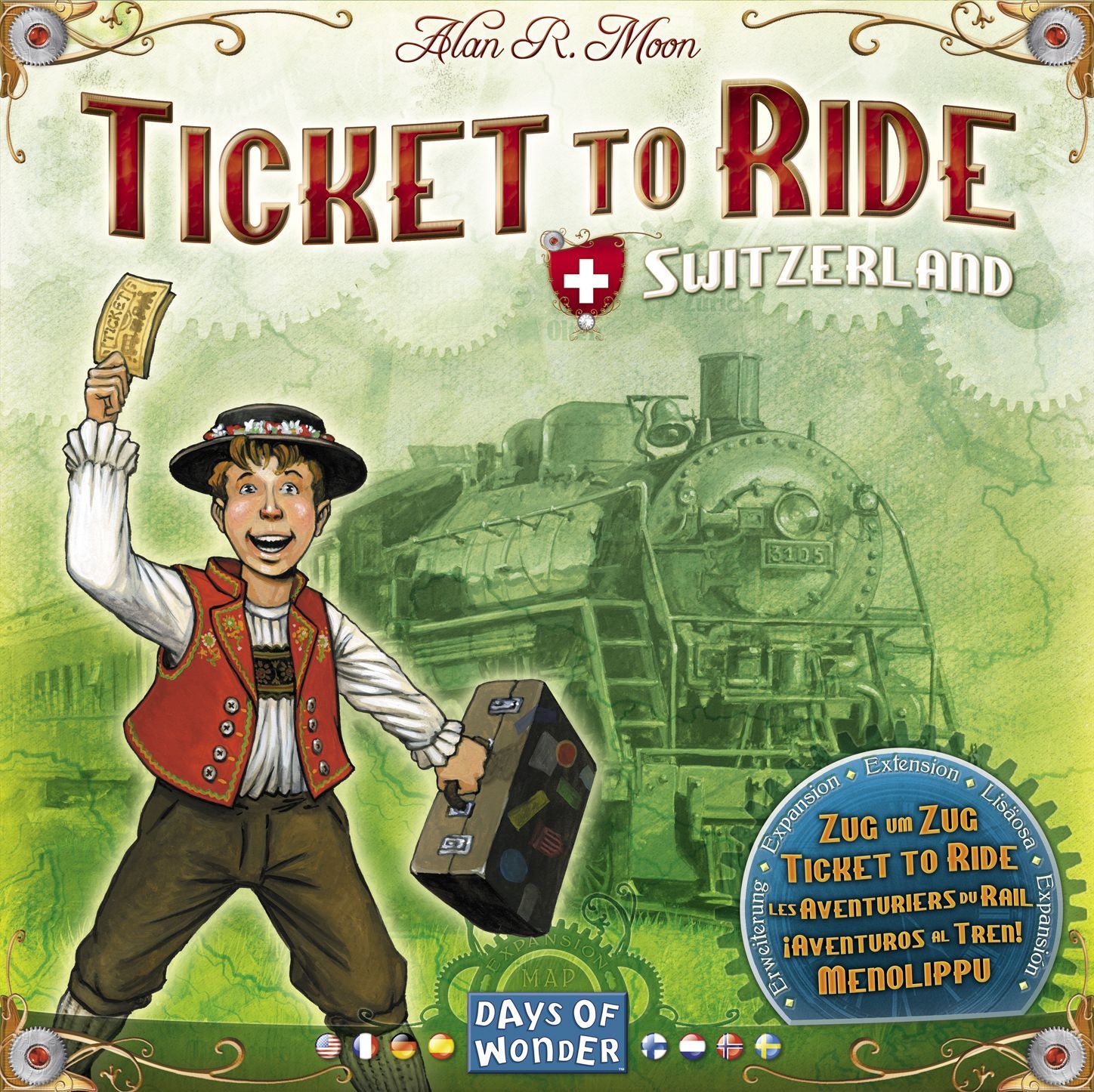 Ticket to Ride: Switzerland box art