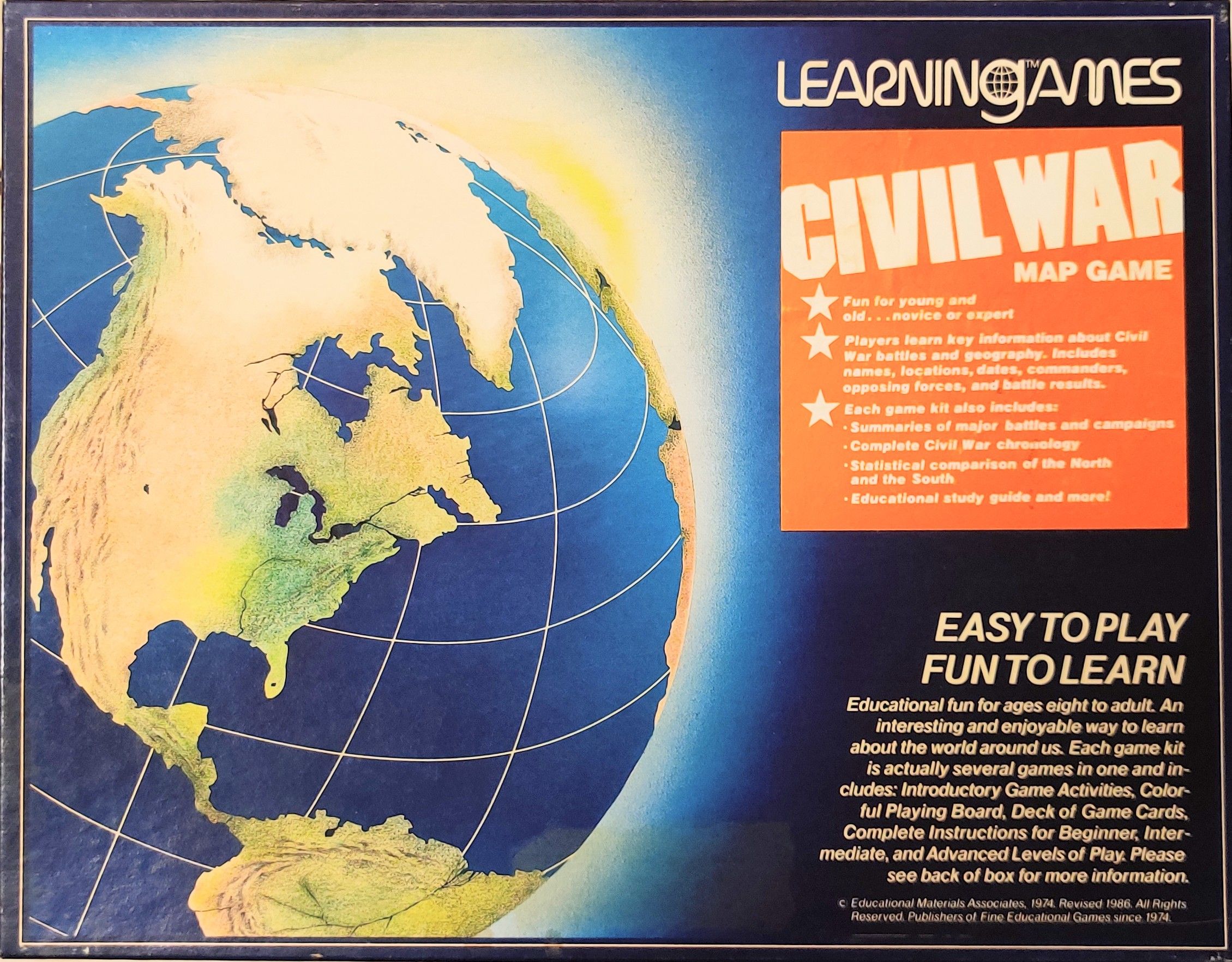 Civil War Map Game box art