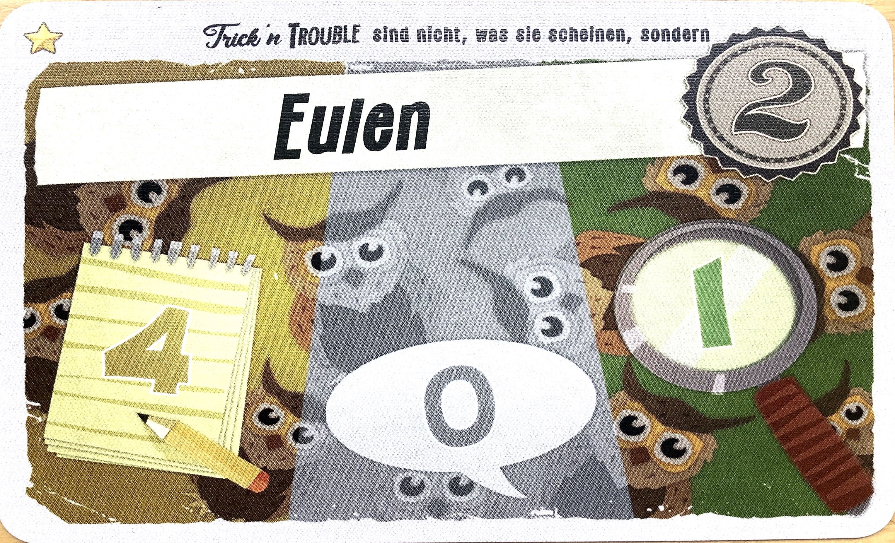 Trick‘n Trouble: Eulen promo card doboz