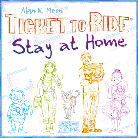 Ticket to Ride: Stay at Home box art