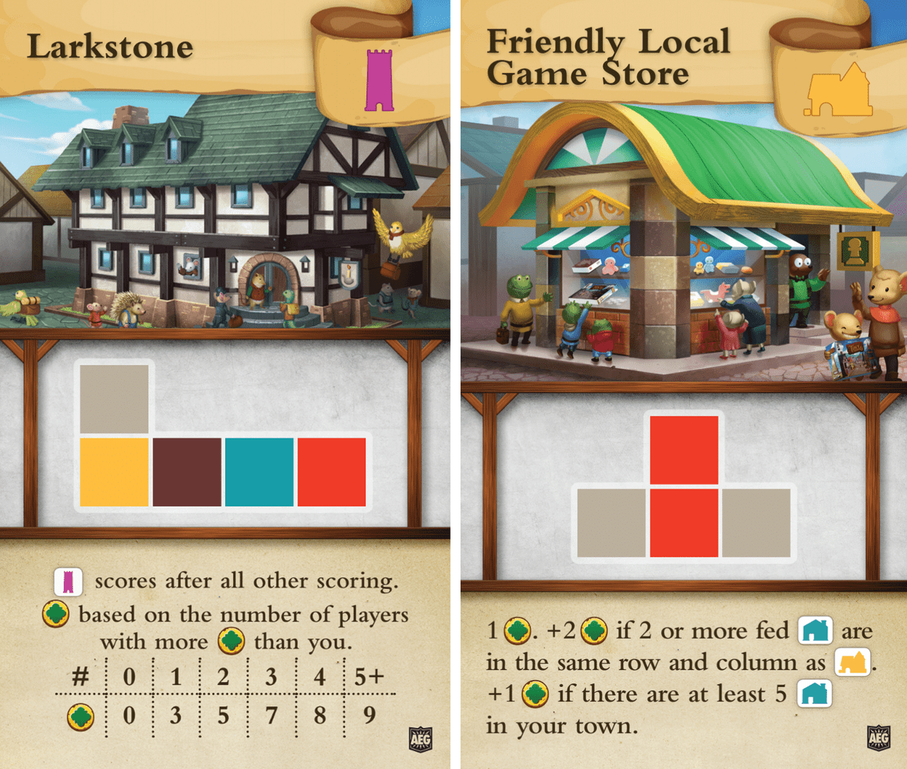 Tiny Towns: FLGS and Larkstone Promo Cards box art