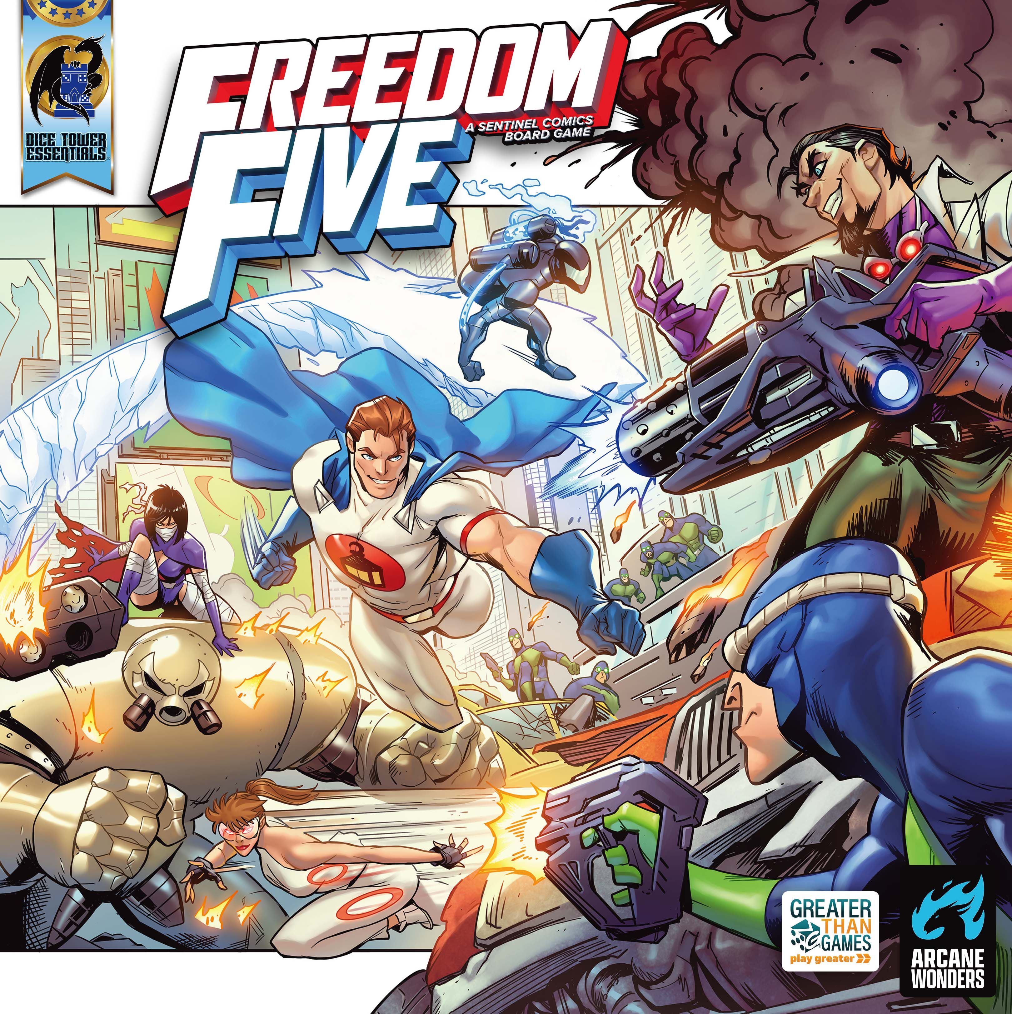 Coperta Freedom Five: A Sentinel Comics Board Game