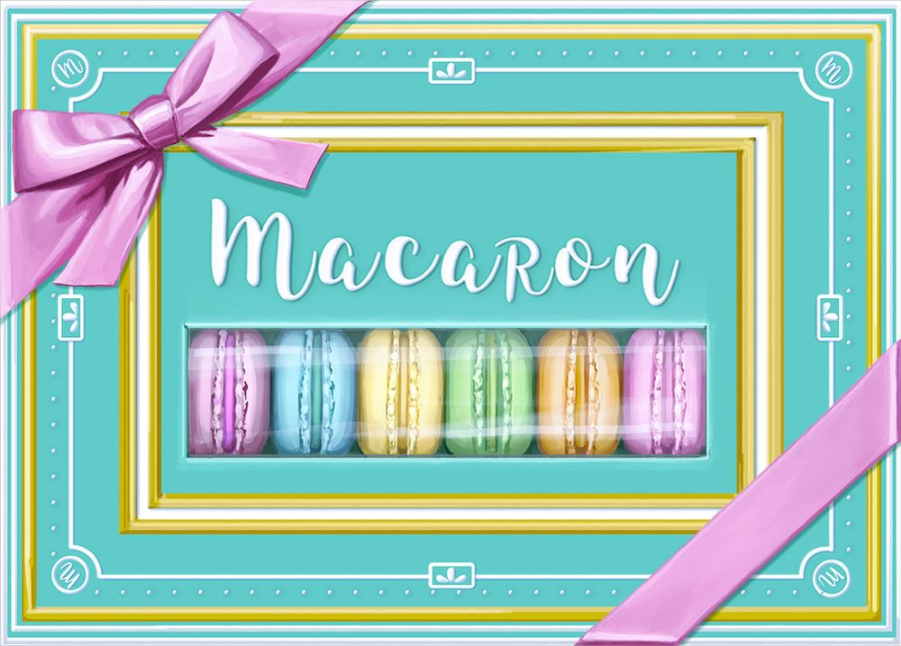 Macaron box art