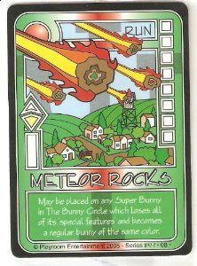 Killer Bunnies and the Quest for the Magic Carrot: Meteor Rocks Promo Card doboz